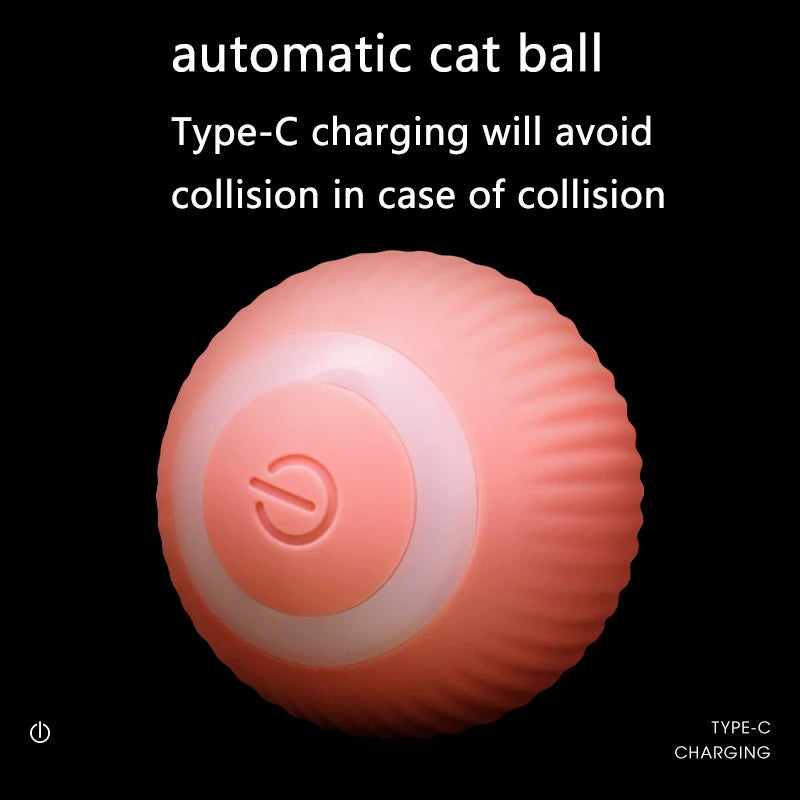 Brinquedos inteligentes para gatos, bola de rolamento automática